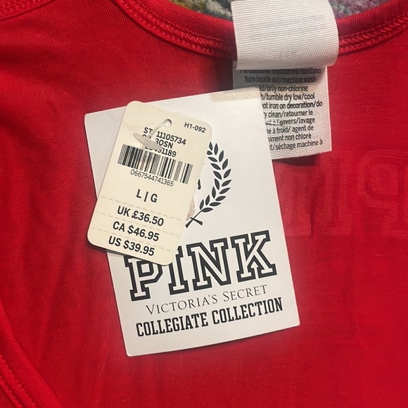 Victoria’s Secret PINK Ohio State (OSU) Buckeyes Sequin Off Shoulder Top - NWT - Picture 2 of 2